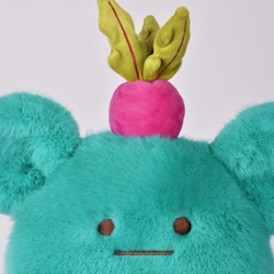 DOUDOU - MIAM! Billie Radish, 40 cm, blue radish