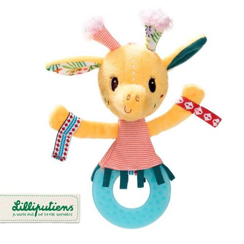 LILLIPUTIENS - Giraffe rattle with teether Zia 3 m +