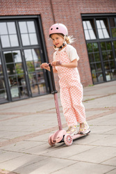 SCOOTANDRIDE - Highwaykick 3S - scooter with 2-in-1 control system and LED wheels, foldable 3+, rose