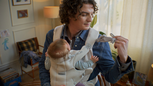 BABYBJORN - Baby Carrier HOLD, MESH, Cream