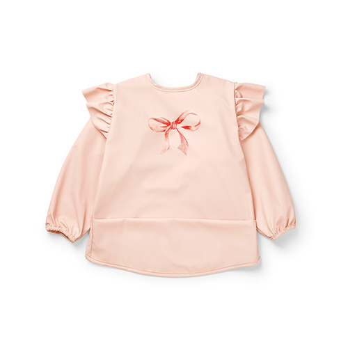 Elodie Details - Longsleeved Baby Bib - Rosy Bow