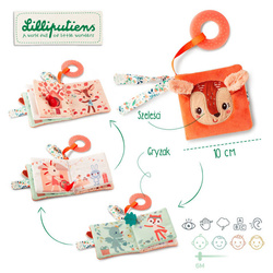 LILLIPUTIENS - Multifunctional mini-book with rustling foil and teether Sarenka Stella 6 m +