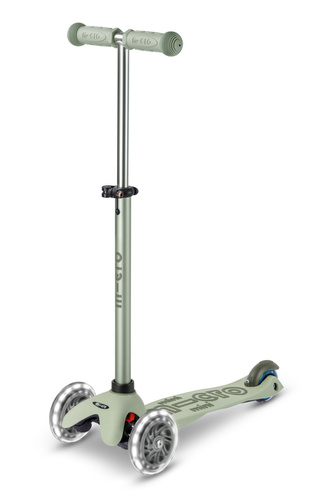 MICRO - swing scooter Mini Deluxe Rock&Go LED, olive sage