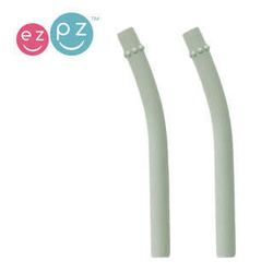 EZPZ Silikonowy kubeczek Mini Cup 120 ml + 2 słomki GRATIS pastelowa zieleń