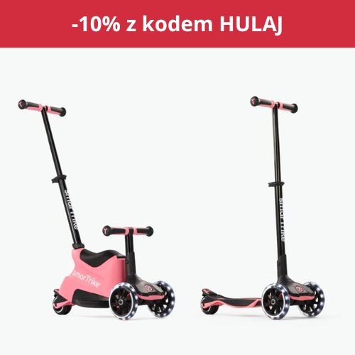 smarTrike - Xtend Scooter 4in1 + Ride-on - Salmon Pink