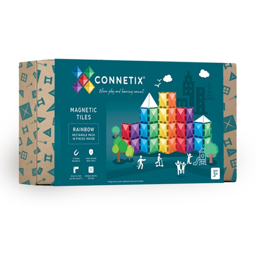 CONNETIX - Rainbow Rectangle Pack 18 pc