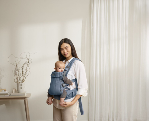 BABYBJORN - Baby Carrier Harmony, Woven, Blue mélange