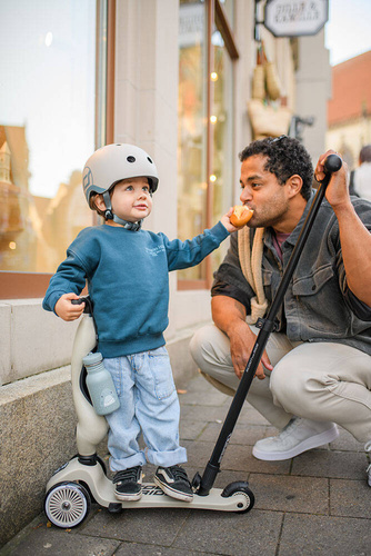 SCOOTANDRIDE - Highwaykick Push and Go 2in1 Ride and scooter 1-5 years Ash