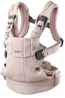 BABYBJORN - Baby Carrier Harmony, Woven, Light pink mélange