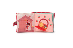 LILLIPUTIENS - Miękka mini-książeczka wielofunkcyjna z silikonowym gryzakiem Czerwony Kapturek 6 m+