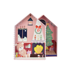 DOUDOU - Christmas pixy plush with house, Doudou et Compagnie, 27 cm, Farceur Cannelle