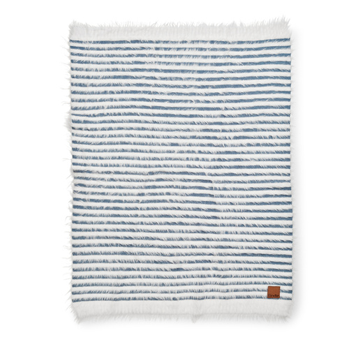 Elodie Details - Furry Knit Blanket - Berry Blue