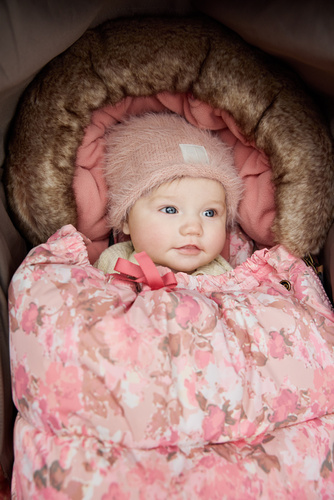Elodie Details - Furry Knit Beanie - Powder Pink - 3-100 years
