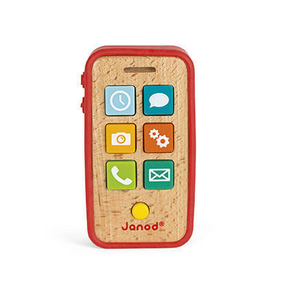 Janod - Wooden telephone with sounds