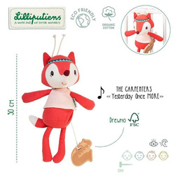 LILLIPUTIENS - A cuddly toy with a music box, Alice the Fox 0 m + ECO