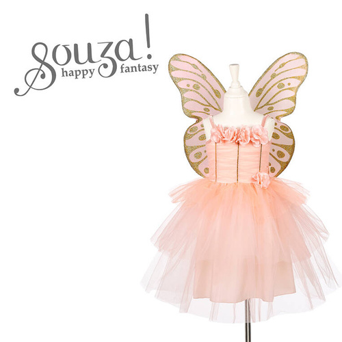 Souza! -  Kostium sukienka i skrzydła elf wróżka Annemarie 5-7 lat