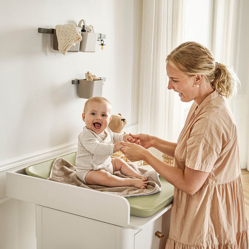 LEANDER - mata do przewijania MATTY™, olive green