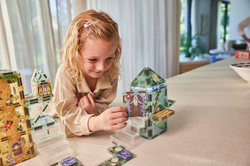 CLEVERCLIXX - magnetic blocks Magic Forest Pack Pastel - 65 pcs.