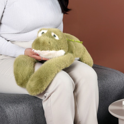 DOUDOU – Podcoll weighted plush crocodile by Histoire d'Ours, 50 cm, green