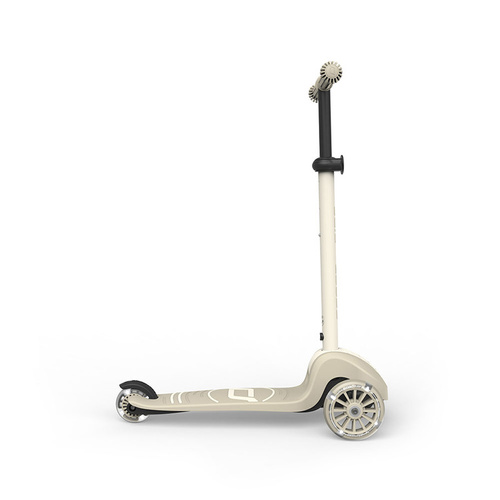 SCOOTANDRIDE - Highwaykick 3S - scooter with 2-in-1 control system and LED wheels, foldable 3+, ash