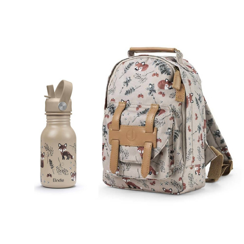 Elodie Details - BackPack MINI Backpack  + Water Bottle - Nordic Woodland - SET