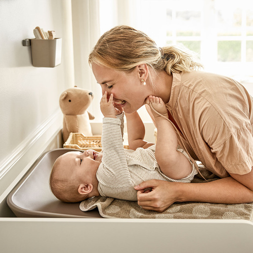 LEANDER - topper for changing mat, mocca