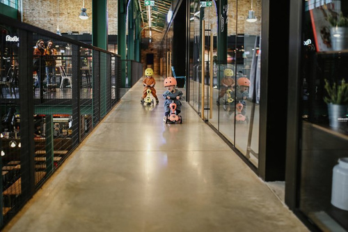 SCOOTANDRIDE - XXS-S helmet for children 1-5 years Lemon