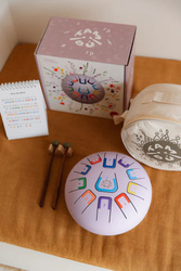 TAMBÚ - 8" tongue drum, 11 tones, summer lavender