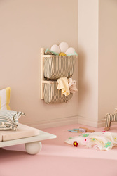 KID'S CONCEPT - wall storage textile stripe, green