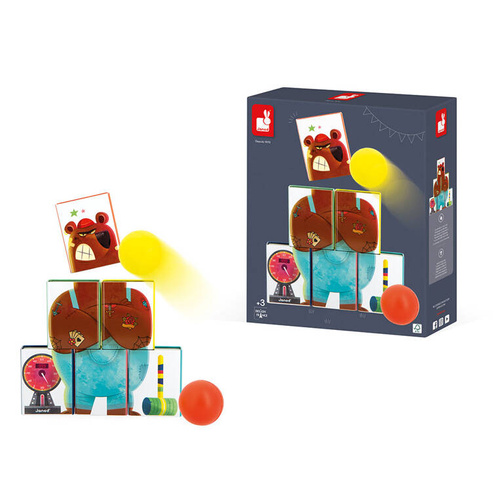 Janod - Metal cans for breaking Applepop Bear 3+