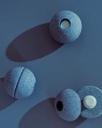 MODU - 3x Foam Ball, deep blue / sky blue
