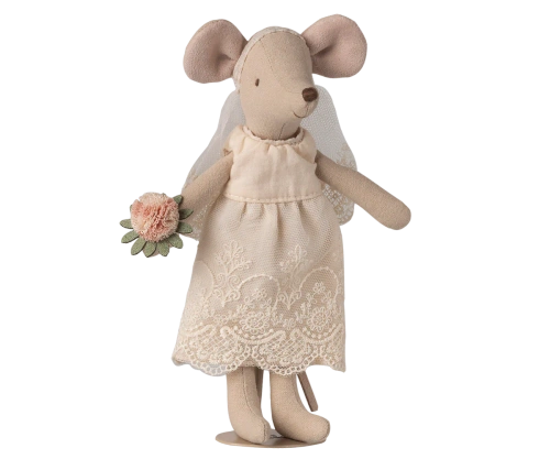 MAILEG - a pair of wedding mice in a box, Mom and Dad