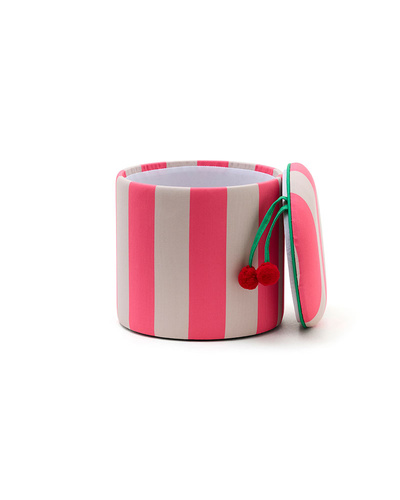 Kid's Concept - pouffe cylinder with storage, pink