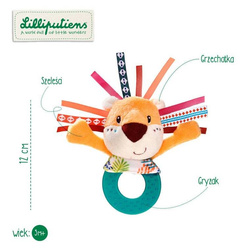 LILLIPUTIENS - Lion Jack teether rattle 3 m +
