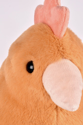 DOUDOU - przytulanka kurka Madame Poule XXL, Histoire d'Ours, 50 cm, orange