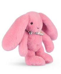 DOUDOU – Lapin Fleurette plush rabbit by Doudou et Compagnie, 25 cm, grenadine pink