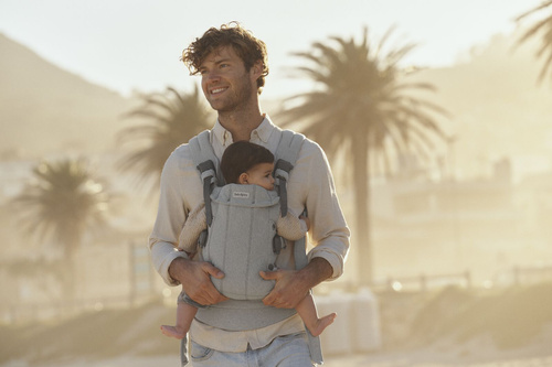 BABYBJORN - Baby Carrier Harmony, Woven, Light grey mélange