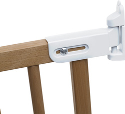 Baby Dan - Safety gate Flexi Fit, Wood, White