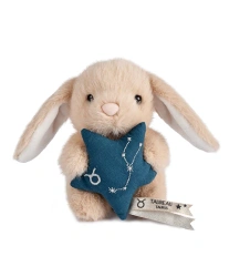 DOUDOU – DOUDOU ASTRO plush rabbit with zodiac sign, Doudou et Compagnie, 12 cm, Taurus