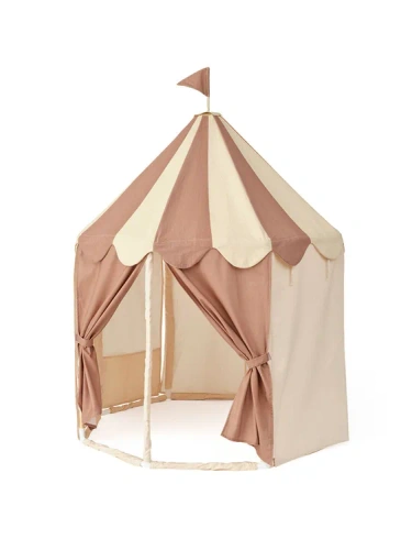 KID'S CONCEPT - pavillion tent stripe dusty brown