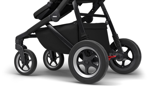 Thule Sleek + Bassinet + Main Seat - Grey Melange on Black