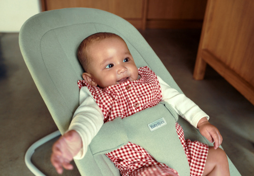 BABYBJÖRN - bouncer BEGIN WOVEN, Soft Green
