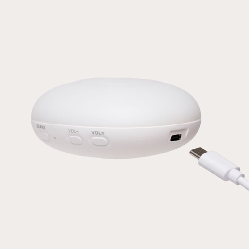 MOONIE - Szumiący, organiczny miś z lampką - Sand