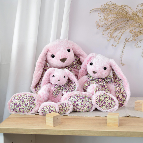 DOUDOU – plush rabbit Histoire d'Ours, 25 cm, pink