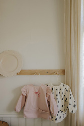 Elodie Details - Longsleeved Baby Bib - Rosy Bow