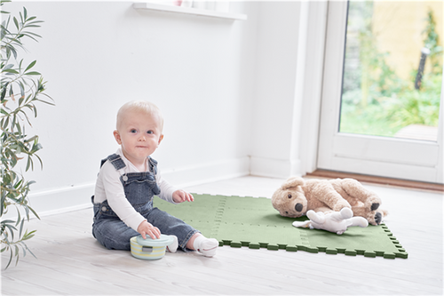 Baby Dan – foam play mat, soft green