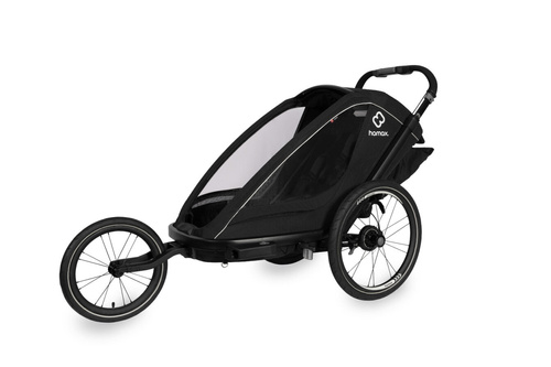 Hamax - Bike trailer for kids  BREEZE ONE + Jogger wheel - Black