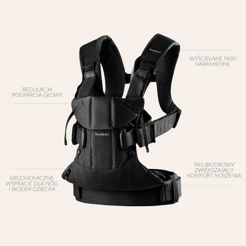 BABYBJÖRN - Baby Carrier ONE , Woven, Black