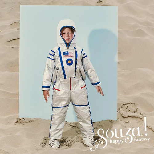 Souza! -  Kostium kombinezon astronauty srebrny 3-4 lata