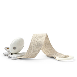 Elodie Details - Wood Pacifier Clip - Silver Sheen